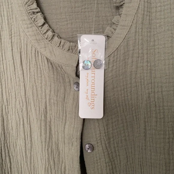 NWT Soft Surroundings Big Sur Gauze Dress Size XL - Picture 8 of 12